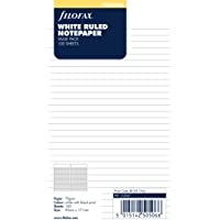 Filofax Personal - Recambio para agenda de anillas- hojas rayadas para notas- paquete de oferta- color blanco